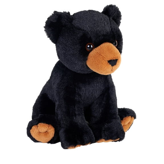 Wild Republic Earthkins Mini Black Bear, Stuffed Animal, 8 inch, Plush Toy, Eco-Friendly