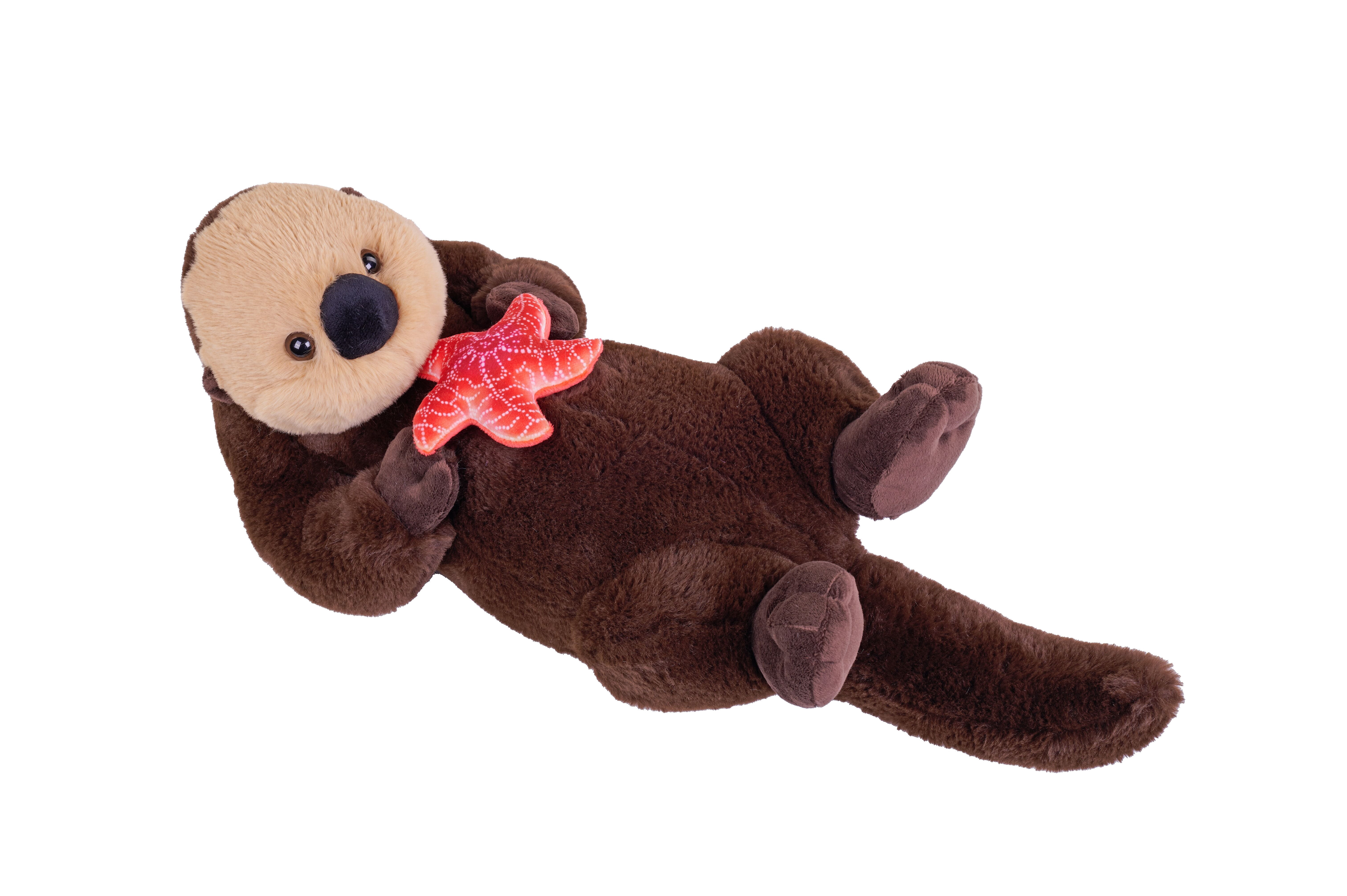 Wild Republic Earthkins Sea Otter, Stuffed Animal, 15 Inches, Plush Toy, Fill is Spun Recycled Water Bottles, Eco Friendly