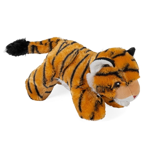 Wild Republic Ecofuzzies Tiger, Stuffed Animal, 7 Inches, Plush Toy, Fill is Spun Recycled Water Bottles