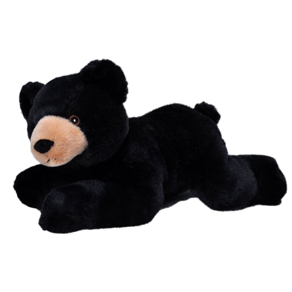 Wild Republic EcoKins Black Bear Stuffed Animal 12 inch, Eco Friendly Gifts for Kids, Plush Toy, Handcrafted Using 16 Recycled Plastic Water Bottles
