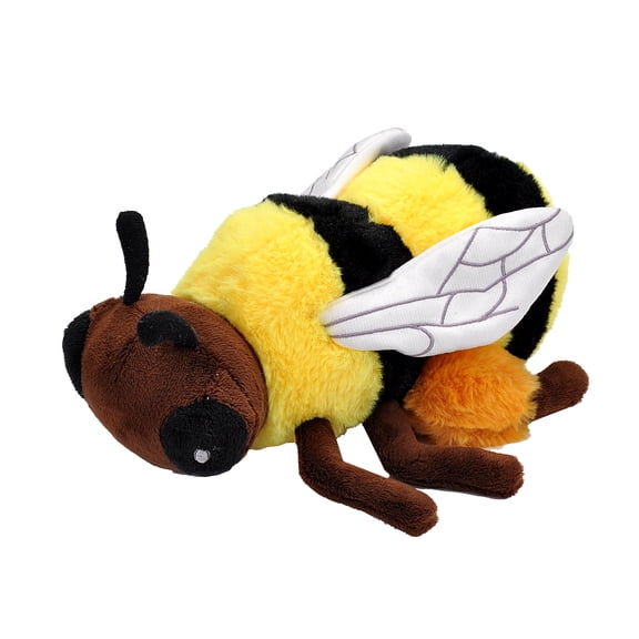 Wild Republic Ecokins Mini Bee, Stuffed Animal, 8 inches, Gift for Kids, Plush Toy, Made from Spun Recycled Water Bottles, Eco Friendly, Childās Room Decor