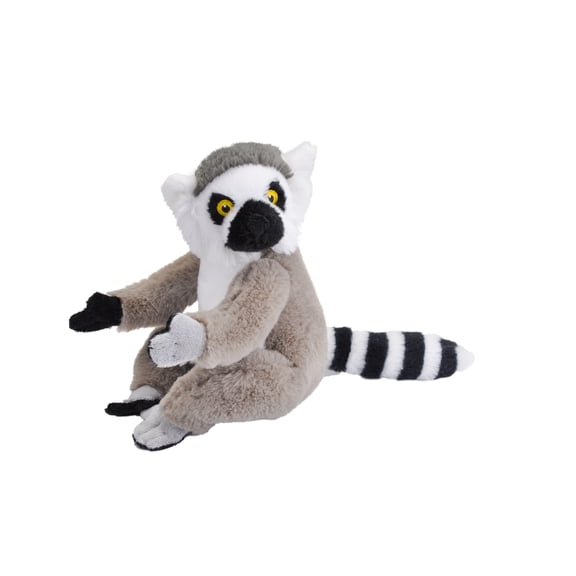 Wild Republic Ecokins Mini Ring Tailed Lemur, Stuffed Animal, 8 inches, Gift for Kids, Plush Toy, Made from Spun Recycled Water Bottles, Eco Friendly, Childs Room Decor