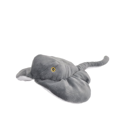 Wild Republic Ecokins Stingray, Stuffed Animal, 12 inches, Gift for Kids, Plush Toy, Made from Spun Recycled Water Bottles, Eco Friendly, Childs Room Dcor