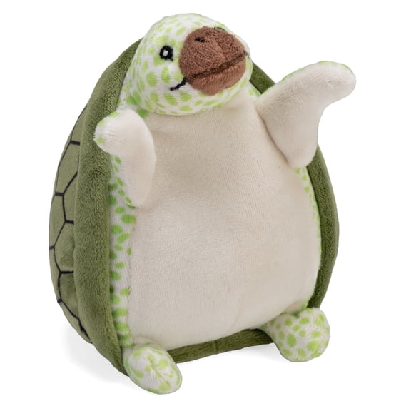 Wild Republic Flipkins Green Sea Turtle, Stuffed Animal, 5 Inches, Plush Toy, Fill is Spun Recycled Water Bottles