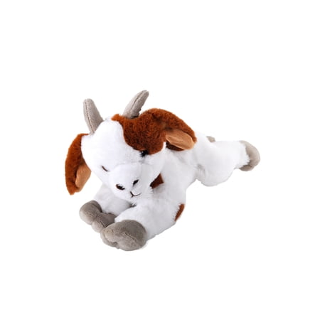 Wild Republic Ecokins Goat, Stuffed Animal, 12 inches, Gift for Kids, Plush Toy, Made from Spun Recycled Water Bottles, Eco Friendly, Child’s Room Décor