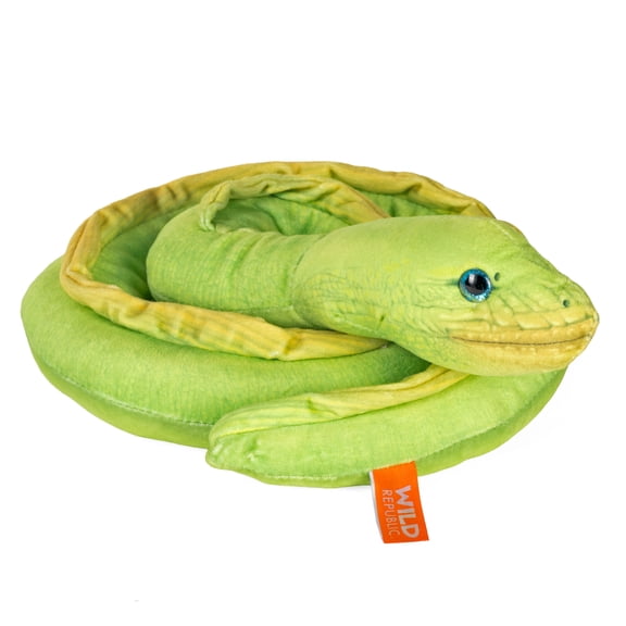 Wild Republic Snakes Eco Moray Eel, Stuffed Animal, 36 Inches, Plush Toy, Fill is Spun Recycled Water Bottles, Eco friendly
