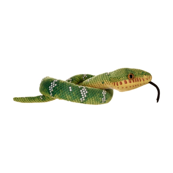 Wild Republic Snakes Eco Emerald Tree Boa, Stuffed Animal, 36 Inches, Plush Toy, Fill is Spun Recycled Water Bottles, Eco Friendly
