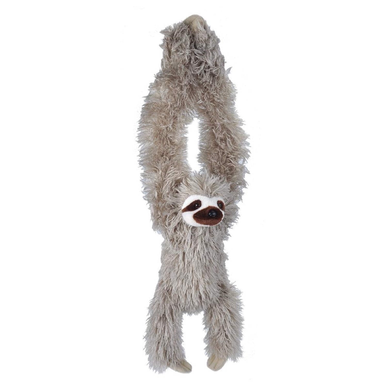 Hanging Grey and White Three Toed Sloth Plush Toy