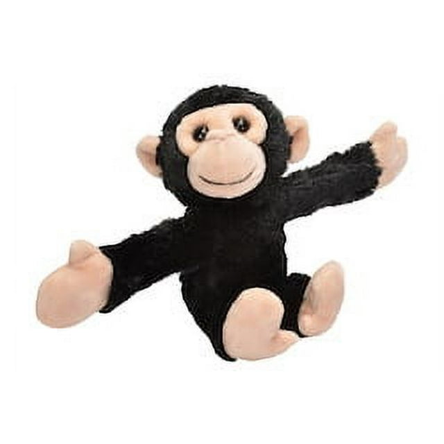 Wild Republic Huggers, Chimp Plush Toy, Slap Bracelet, Stuffed Animal