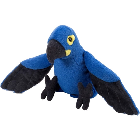 Wild Republic Hyacinth Macaw Plush, Stuffed Animal, Plush Toy, Gifts for Kids, Cuddlekins 8 Inches