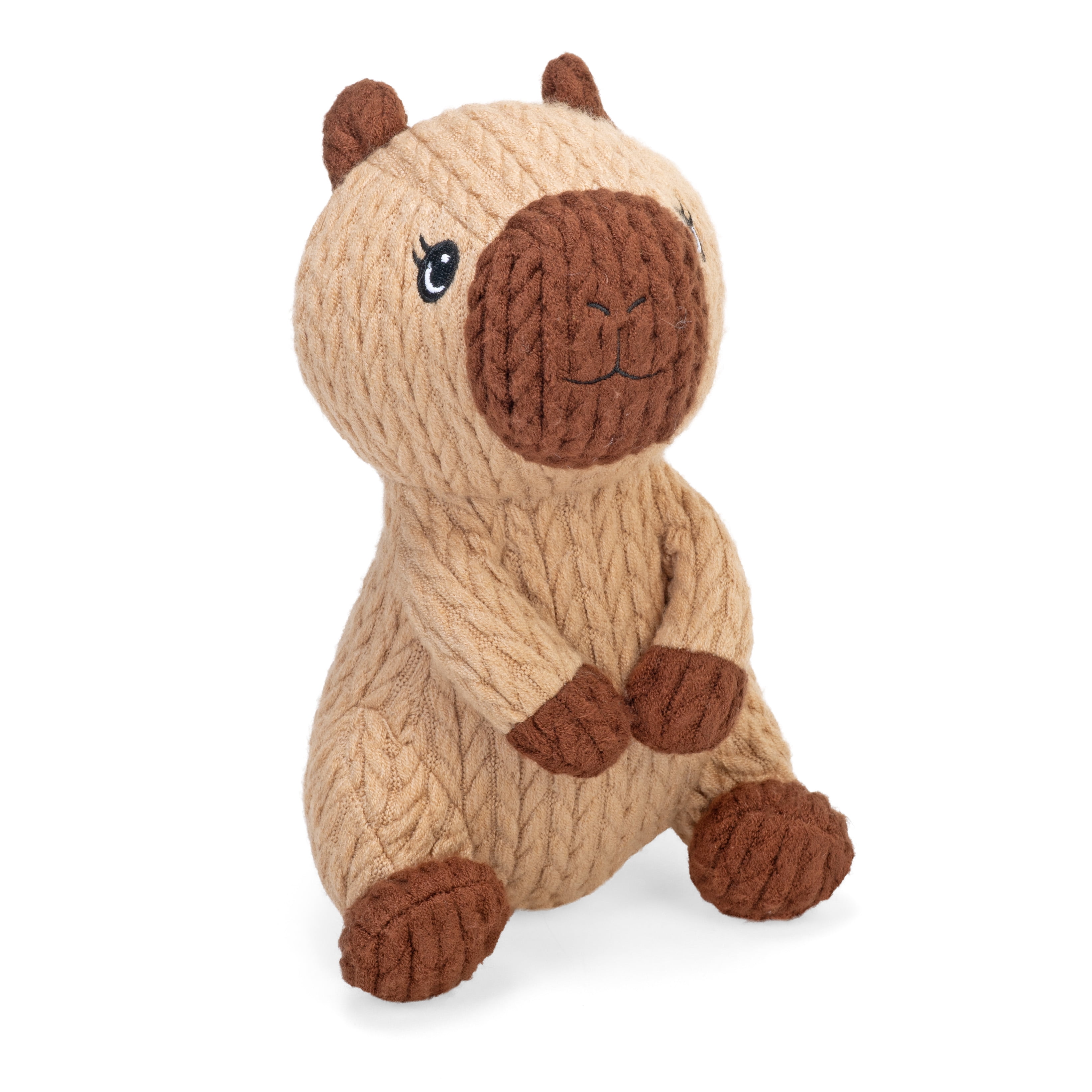 Wild Republic Knitkins Capybara, Stuffed Animal, 8 Inches, Plush Toy, Fill is Spun Recycled Water Bottles