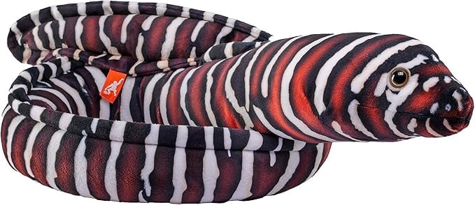 Wild Republic Living Ocean Zebra Moray EEL, Stuffed Animal
