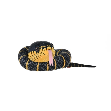 Wild Republic Rainforest Snake Black Fanged Mangrove, Stuffed Animal, 54 Inches, Plush Toy, Fill is Spun Recycled Water Bottles