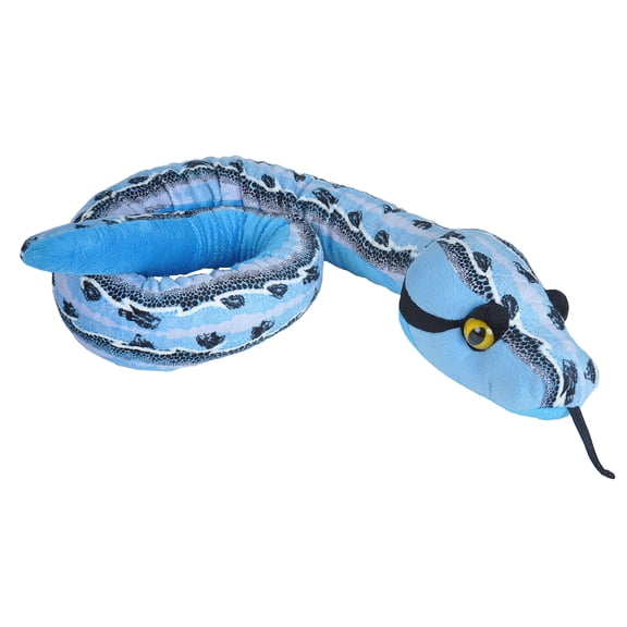 Wild Republic Snake Plush, Snake Stuffed Animal, Plush Toy, Gifts Kids, Slipstream Blue, 54 Inches