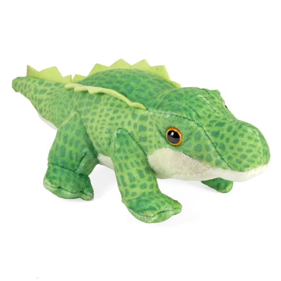 Wild Republic Pocketkins Eco Alligator, Stuffed Animal, 5 Inches, Plush Toy, Made from Recycled Materials, Eco Friendly