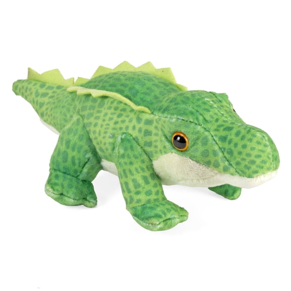 Wild Republic Pocketkins Eco Alligator, Stuffed Animal, 5 Inches, Plush Toy, Made from Recycled Materials, Eco Friendly