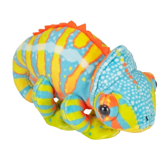 Wild Republic Pocketkins Eco Chameleon, Stuffed Animal, 5 Inches, Plush Toy, Made from Recycled Materials, Eco Friendly