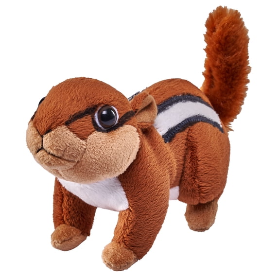 Wild Republic Pocketkins Eco Chipmunk, Stuffed Animal, 5 Inches, Plush Toy, Made from Recycled Materials, Eco Friendly