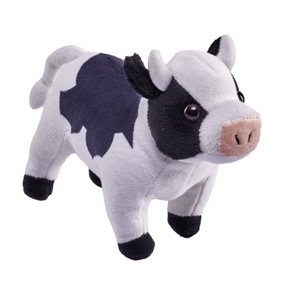 Wild Republic Pocketkins Eco Cow, Stuffed Animal, 5 Inches, Plush Toy, Made from Recycled Materials, Eco Friendly