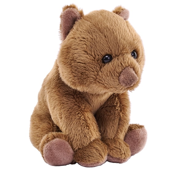 Wild Republic Pocketkins Eco Wombat, Stuffed Animal, 5 Inches, Plush Toy, Made from Recycled Materials, Eco Friendly