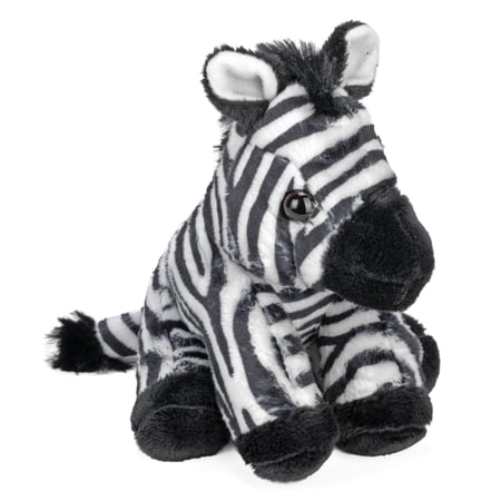 Wild Republic Pocketkins Eco Zebra, Stuffed Animal, 5 Inches, Plush Toy, Made from Recycled Materials, Eco Friendly