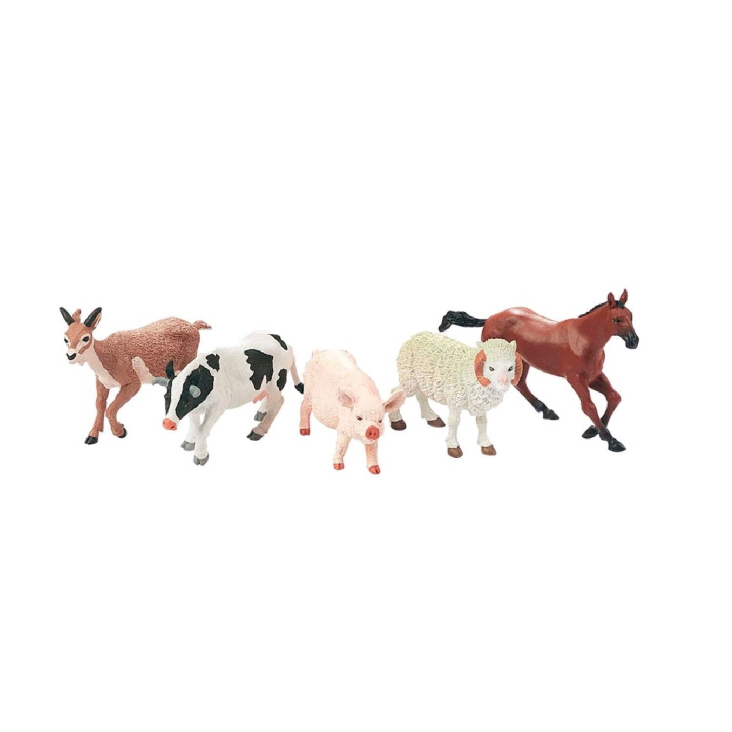 Wild Republic Farm Animal Figurines Set, 5 Pieces, Durable Plastic