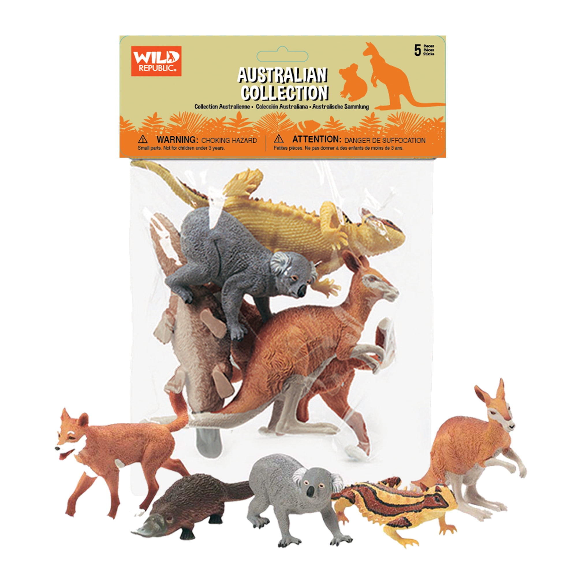 Wild Republic Realistic Cute Animal Toy Figures, Polybag Australia