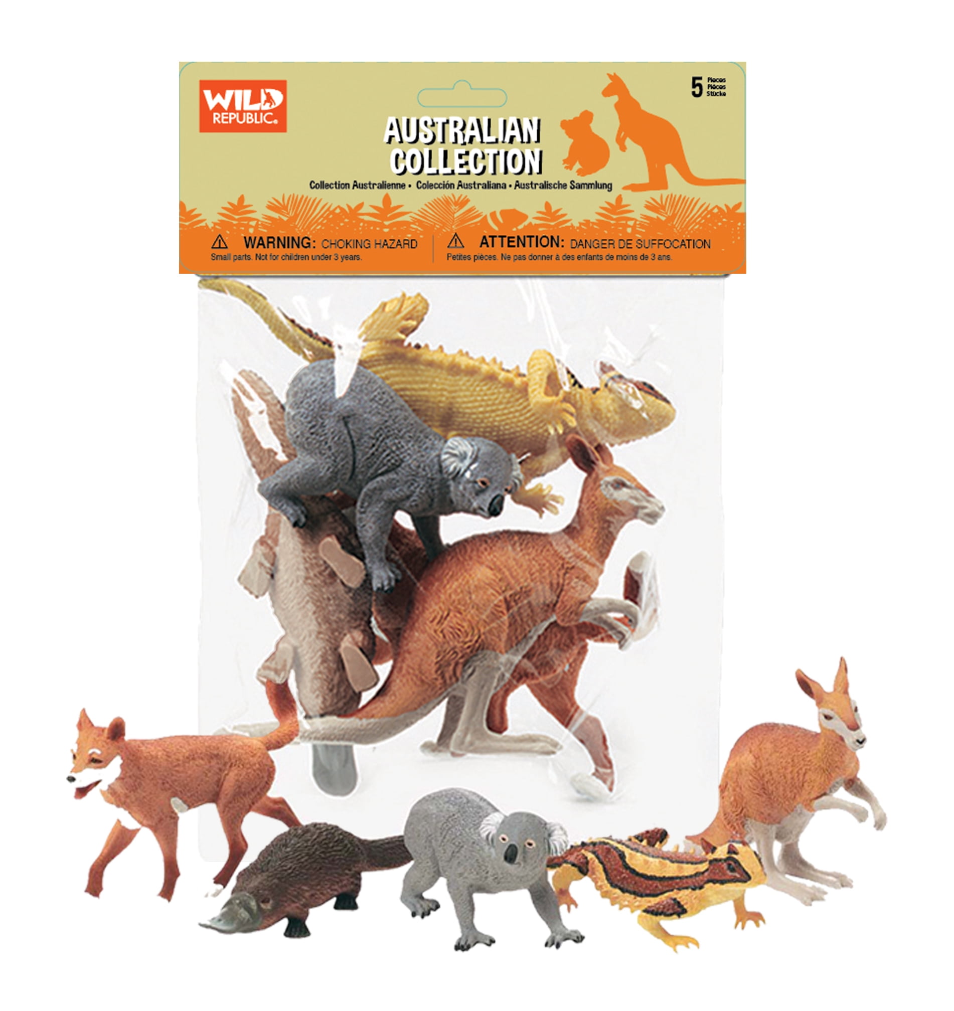 Wild Republic Realistic Cute Animal Toy Figures, Polybag Australia