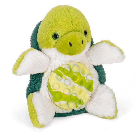 Wild Republic Poppykins Mini Sea Turtle, Stuffed Animal, 7.5 Inches, Plush Toy, Fill is Spun Recycled Water Bottles