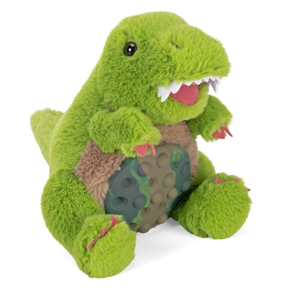 Wild Republic Poppykins Mini T-Rex, Stuffed Animal, 7.5 Inches, Plush Toy, Fill is Spun Recycled Water Bottles