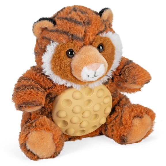 Wild Republic Poppykins Mini Tiger, Stuffed Animal, 7.5 Inches, Plush Toy, Fill is Spun Recycled Water Bottles