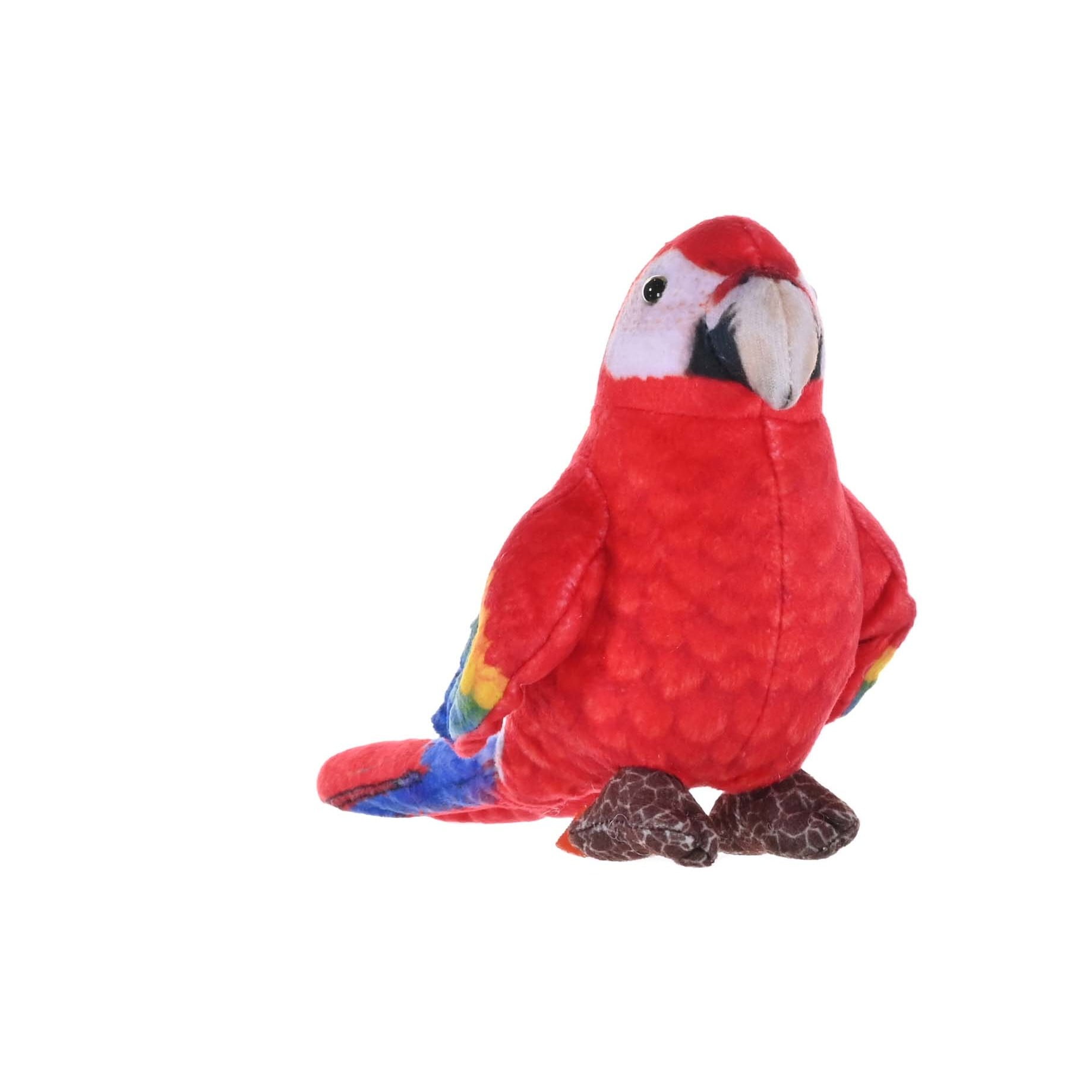 Wild Republic Rainforest Birds Scarlet Macaw Stuffed Animal, 4.5 Inches