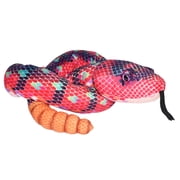 Wild Republic Snake Plush, Snake Stuffed Animal, Plush Toy, Kids Gifts, Pet Snake, Red Green, 54 Inches