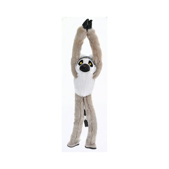 Wild Republic Ecokins Hanging Monkey Ring Tailed Lemur Stuffed Animal, 22 Inches
