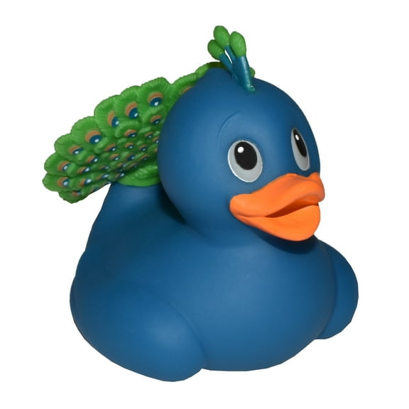 Wild Republic Rubber Duck Peacock Figurines