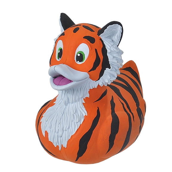 Wild Republic Rubber Duck, Tiger, Gift for Kids, Great Gift for Kids and Adults, 4 inches