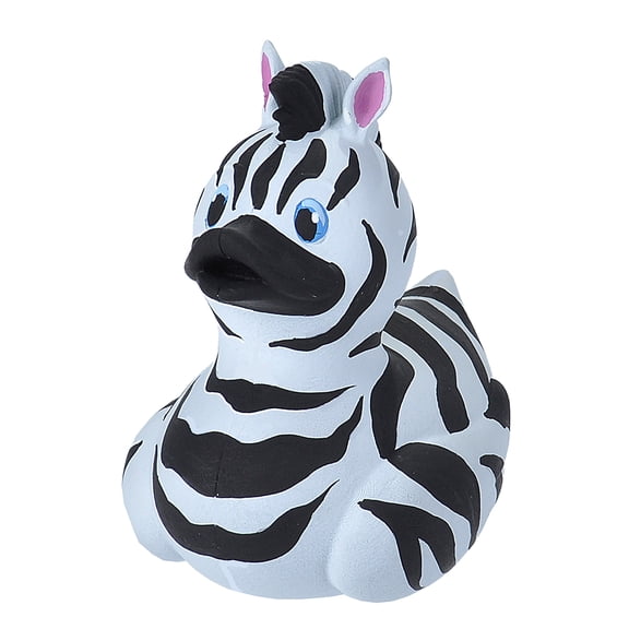 Wild Republic Rubber Duck, Zebra, Gift for Kids, Great Gift for Kids and Adults, 4 inches