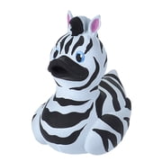 Wild Republic Rubber Duck, Zebra, Gift for Kids, Great Gift for Kids and Adults, 4 inches