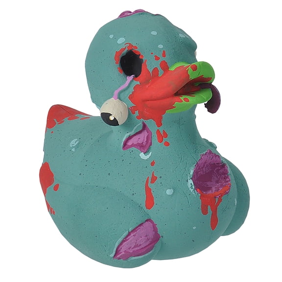 Wild Republic Rubber Duck, Zombie, Gift for Kids, Great Gift for Kids and Adults, 4 inches