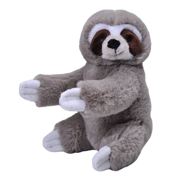 Wild Republic EcoKins Mini Sloth Stuffed Animal 8 inch, Eco Friendly Gifts for Kids, Plush Toy, Handcrafted Using 7 Recycled Plastic Water Bottles