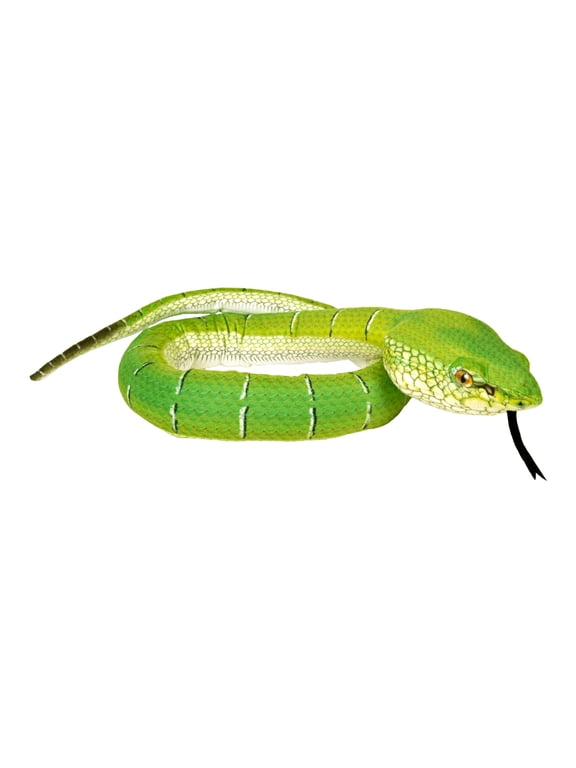 Snake Borneo Pit Viper, Stuffed Animal, 54 inch, Plush Toy, Fill is Spun Recycled Water Bottles