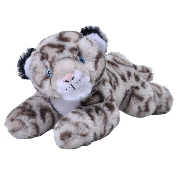 Wild Republic EcoKins Mini Snow Leopard Stuffed Animal 8 inch, Eco Friendly Gifts for Kids, Plush Toy, Handcrafted Using 7 Recycled Plastic Water Bottles