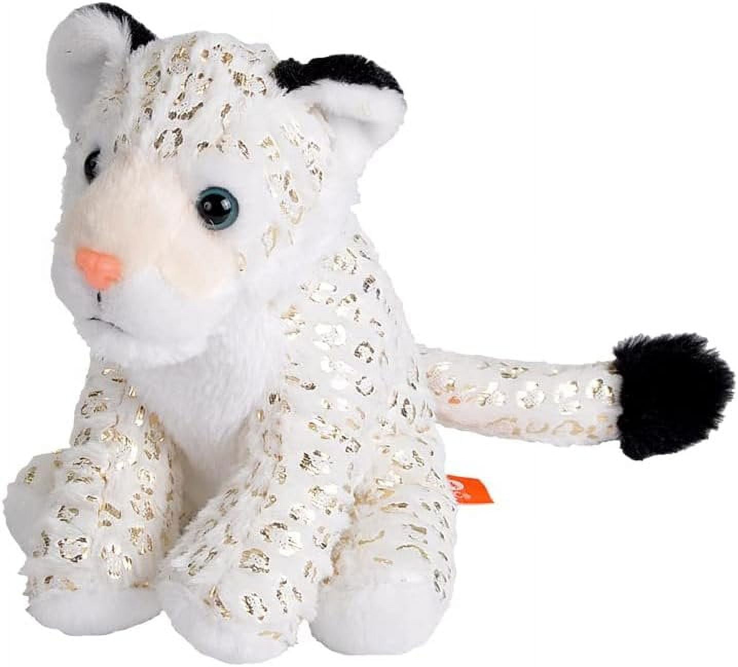 Wild Republic Snow Leopard, Foilkins Junior, Stuffed Animal, 8 inches