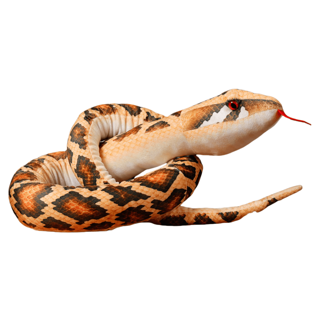 Wild Republic Stuffed Plush Animal -67 Inch Realistic Brown Python ...