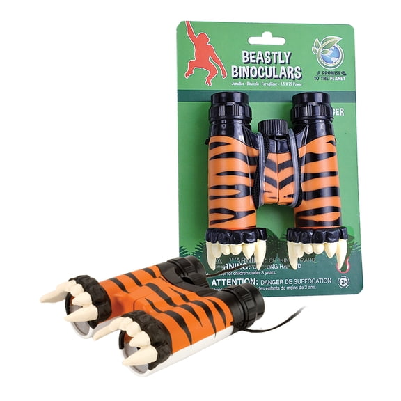 Wild Republic Beastly Binoculars, Tiger, Gifs for Kids, Party Supplies, Kids Toy, Great for Nature Watching