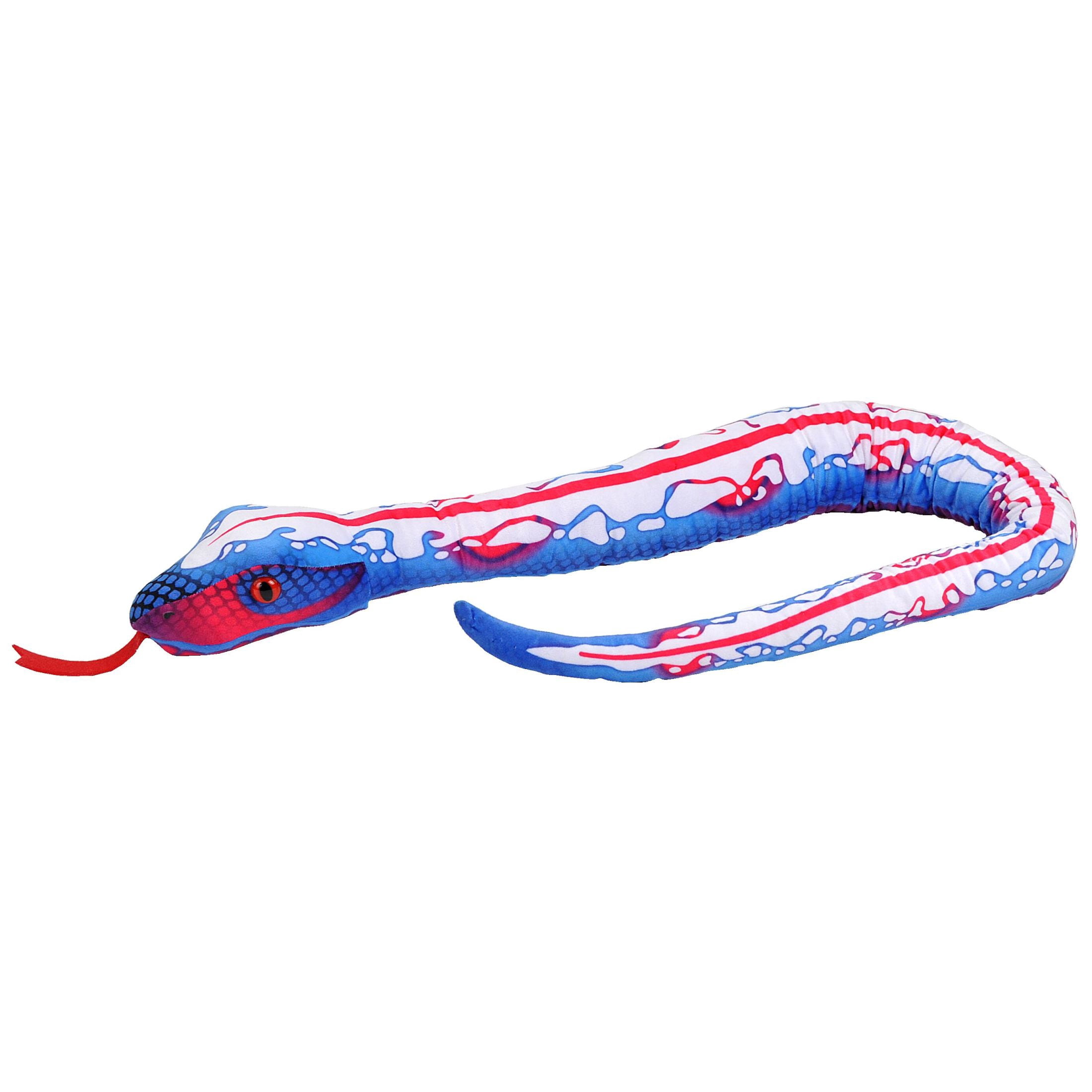 Wild Republic Message From The Planet Plush Snake – 54-inch Eco-Friendly Stuffed Animal From Recycled Materials
