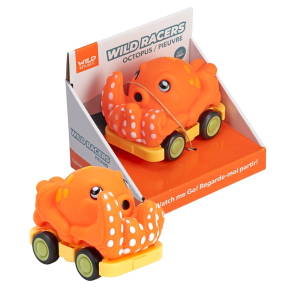 Wild Republic Wild Racers Octopus,Gift for Kids,Great for Hours of Independent Play