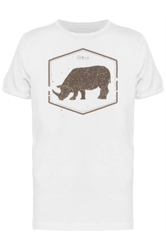 Wild Rhino Logo T-Shirt Men -Image by Shutterstock, Male x-Large