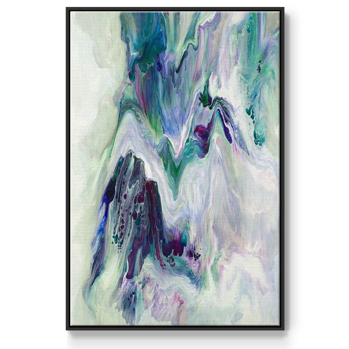 Wild River Framed Premium Gallery Wrapped Canvas - Ready to Hang - 17 x 25 - Black Floating Frame