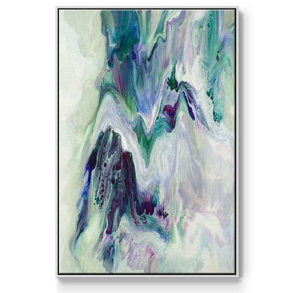 Wild River Framed Premium Gallery Wrapped Canvas - Ready to Hang - 17 x 25 - White Floating Frame